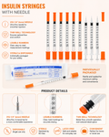 31g x 6mm - 1ml syringe needle - Pack of 20