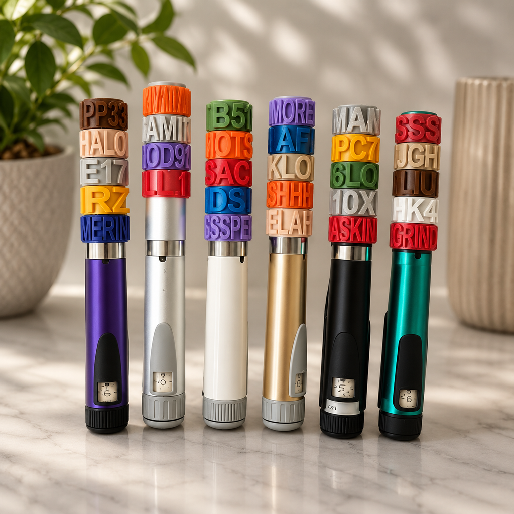 Name tag labels for V1, V2 and V3 pens