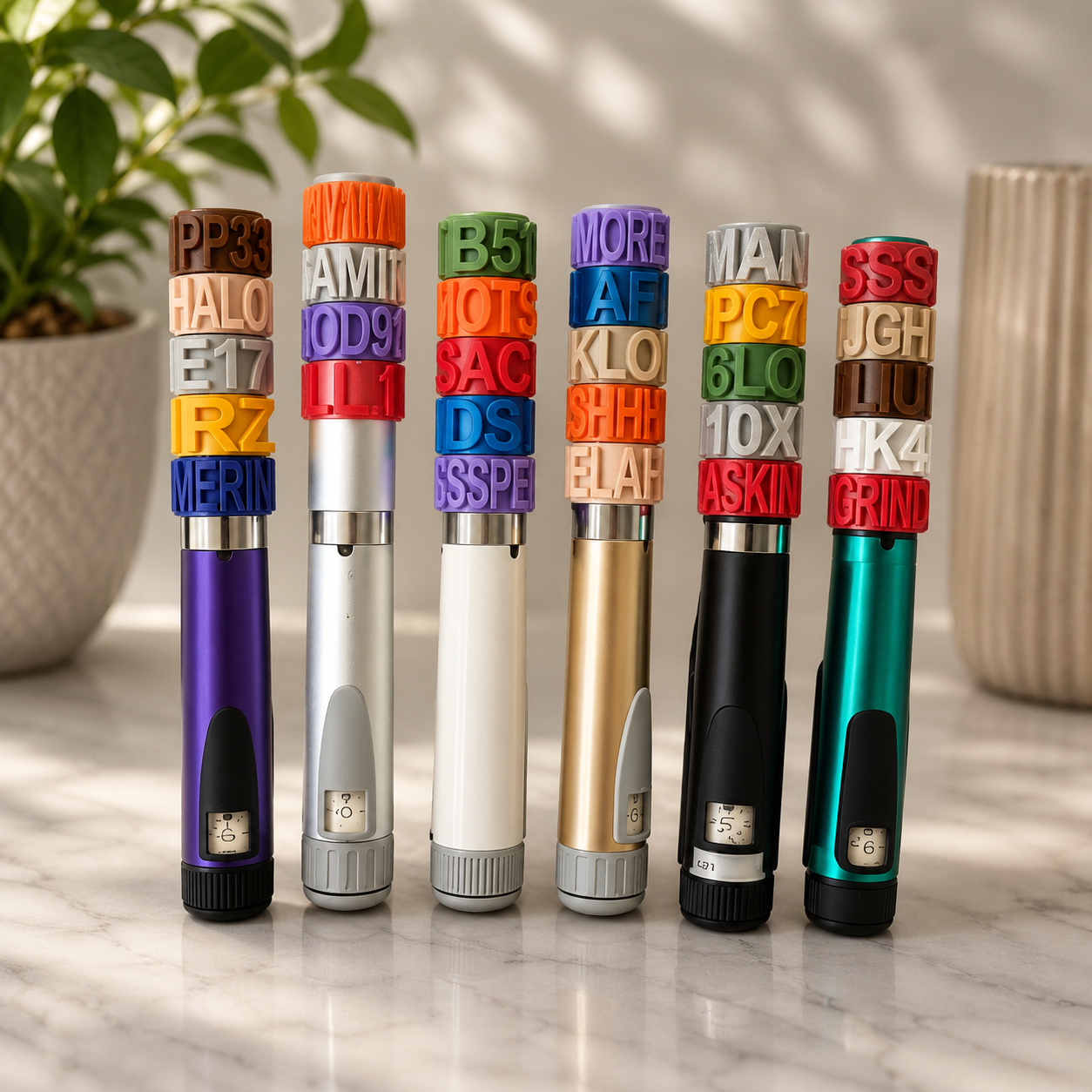 Name tag labels for V1, V2 and V3 pens