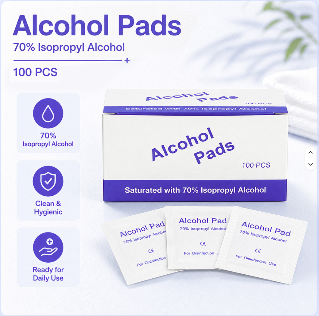 70% Isoproply alcohol pads - 100 pads